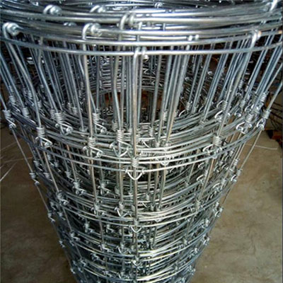 Fixed knot roll of fencing wire for farms